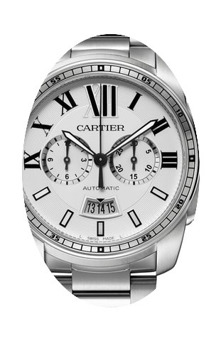 Cartier Calibre Silver Dial Chronograph ...