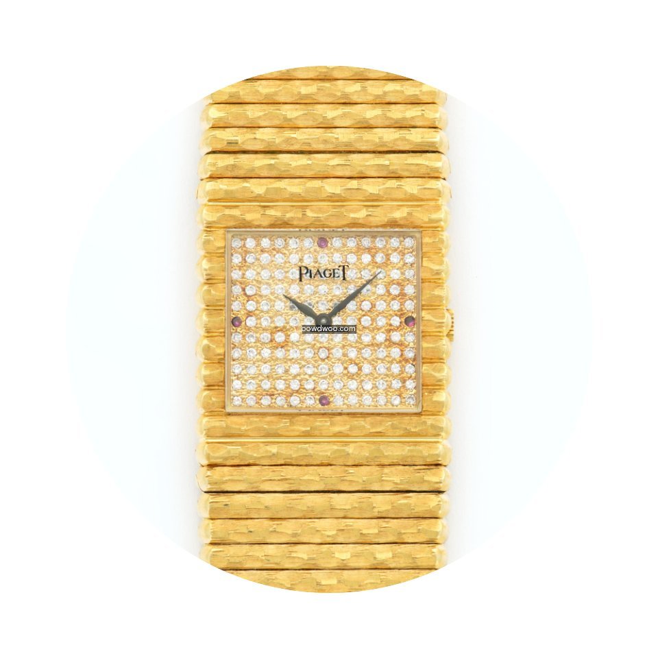 Piaget Emperador Yellow Gold Pave Diamon...