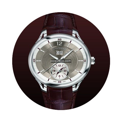 Davidoff Time big date automatic alligat...