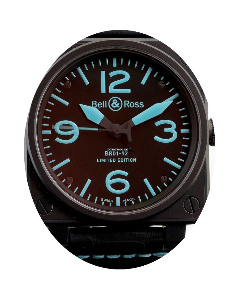 Bell & Ross BR01-92 SBLU Blue Limited Ed...