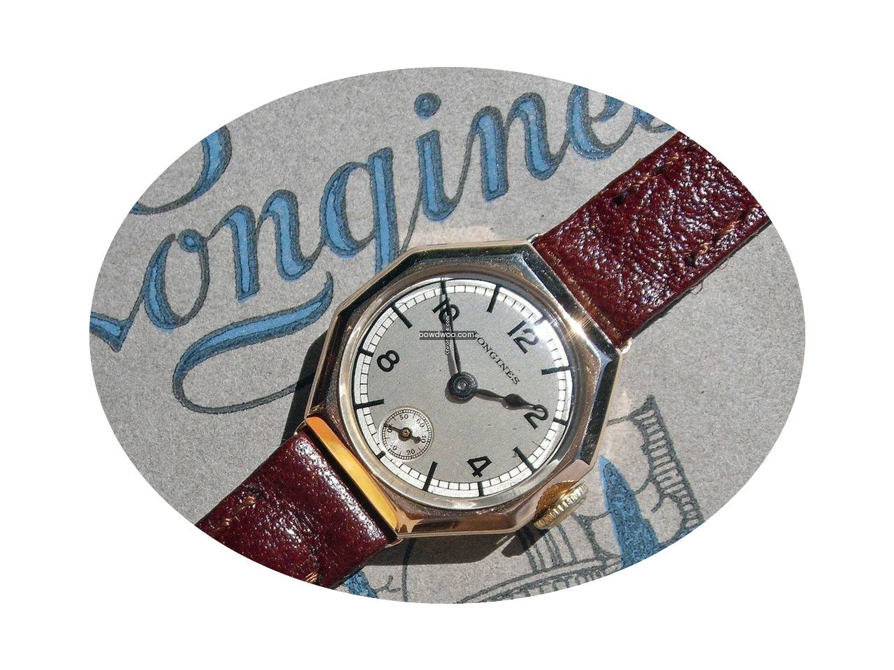 Longines 9K gold octagonal case two-tone...