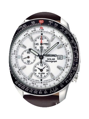 Seiko SSC013P1 Herrenuhr Solar Chronogra...
