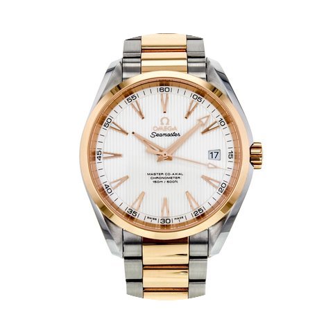 Omega Aqua Terra Rose Gold & Steel A...