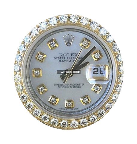 Rolex Ladies Datejust Two Tone Gold Stee...