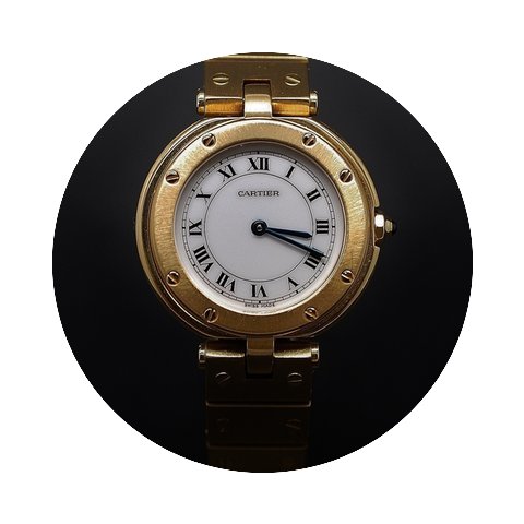 Cartier Santos Vendome de Dame Or Jaune ...