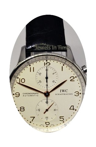 IWC 3714 Portuguese Chronograph Steel Wa...