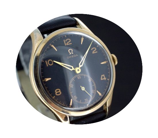 Omega Oversize Black Dial Kaliber 30t2 v...