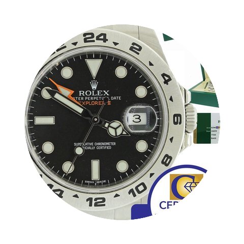 Rolex Explorer II 216570 Steel 42mm GMT ...