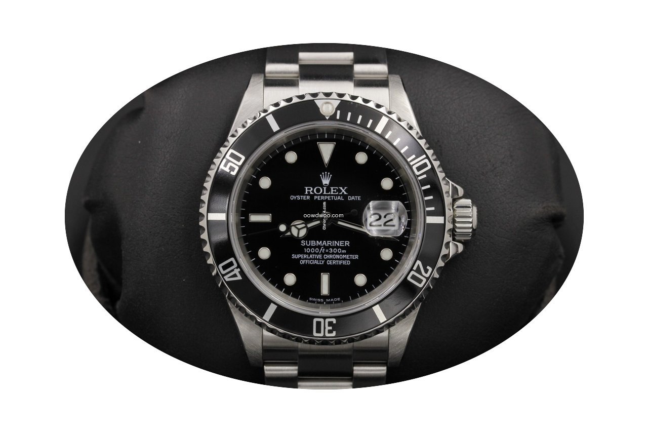 Rolex Submariner 16610 Stainless Steel...
