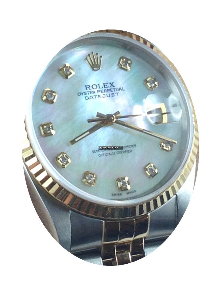 Rolex Datejust acciaio oro brillanti dia...