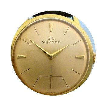 Movado vintage gold plated jumbo manual ...