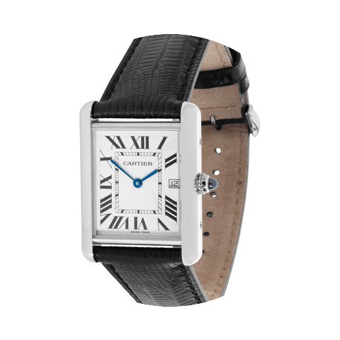 Cartier Tank Louis 14K White Gold Quartz...