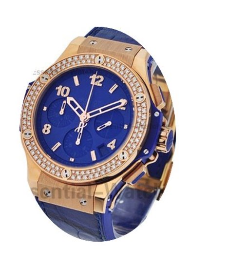 Hublot Big Bang Dark Blue Diamonds Gold ...
