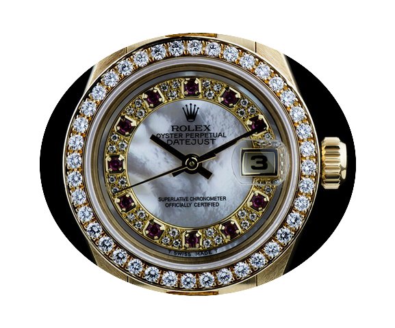 Rolex 18k Y/G O/P Diamond & Ruby MOP...