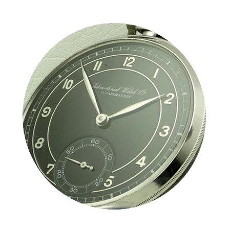 IWC Pocket Watch Stainless Steel Black D...