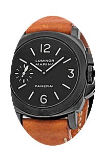 Panerai Gent's PVD Black Stainless Steel...