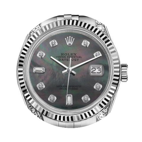 Rolex Men's Rolex 36mm Datejust Black Mo...