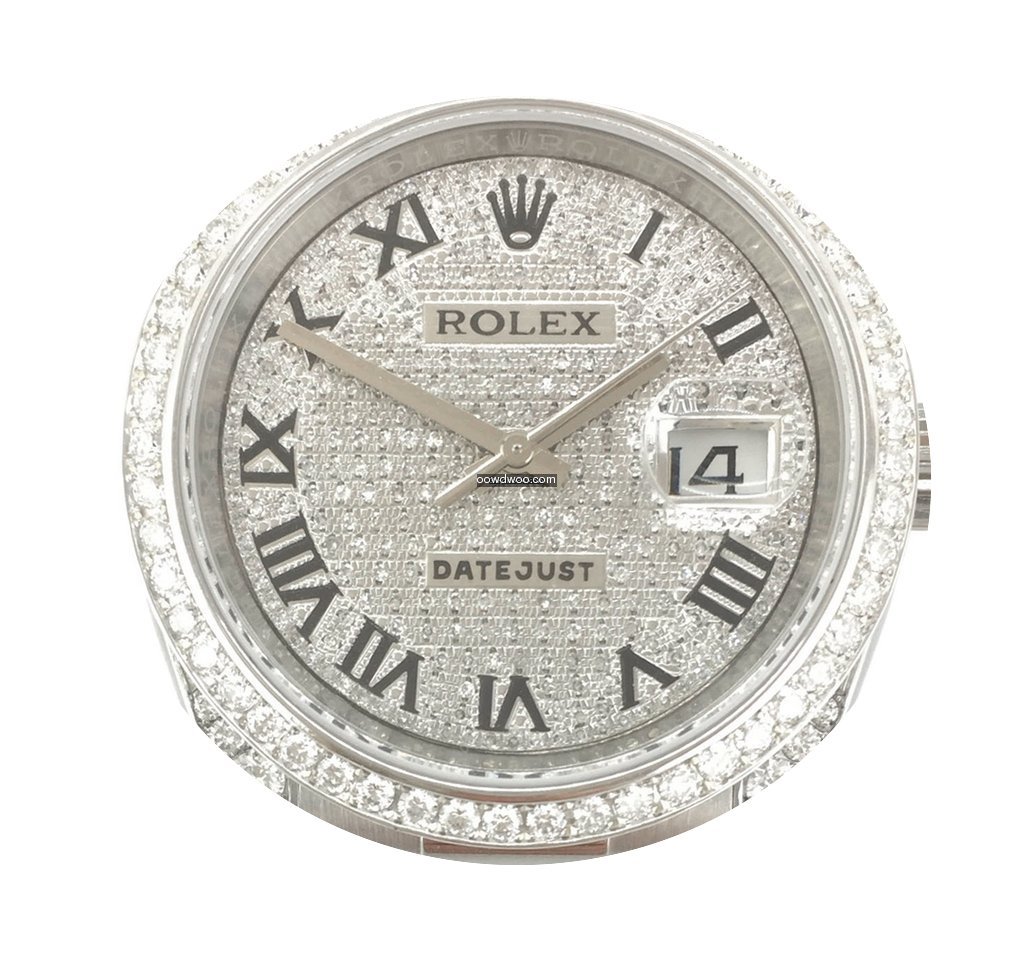 Rolex Datejust Diamonds Aftermarket Box/...