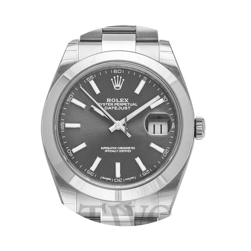 Rolex Datejust 41 Dark Rhodium/Steel 41m...