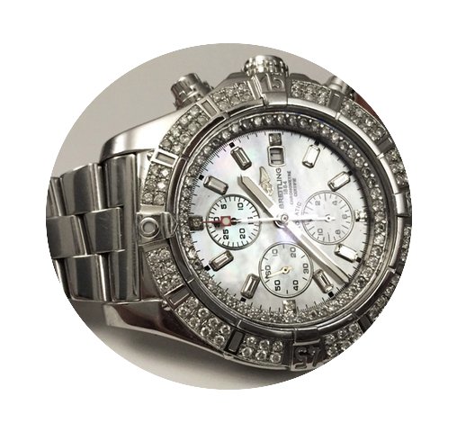 Breitling Super Avenger Steel Diamond Be...