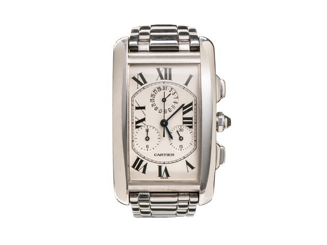 Cartier Tank Americaine Chrono White Gol...