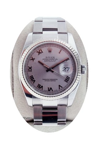 Rolex Datejust 116234 Men's Rhodium Dial...