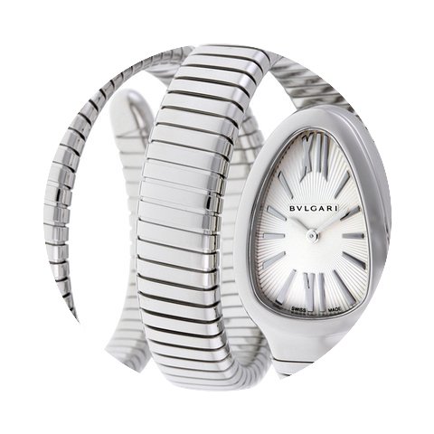 Bulgari Serpenti Tubogas Silver Opaline ...