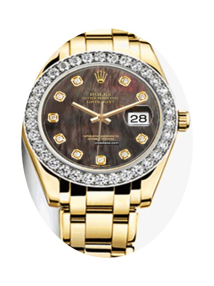 Rolex Lady-Datejust Tahitian Pearl Diamo...