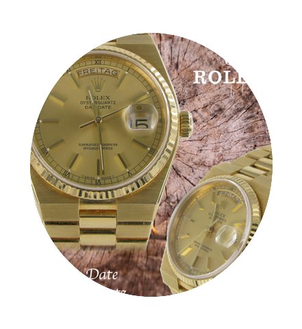 Rolex DayDate Quartz Gelbgold...