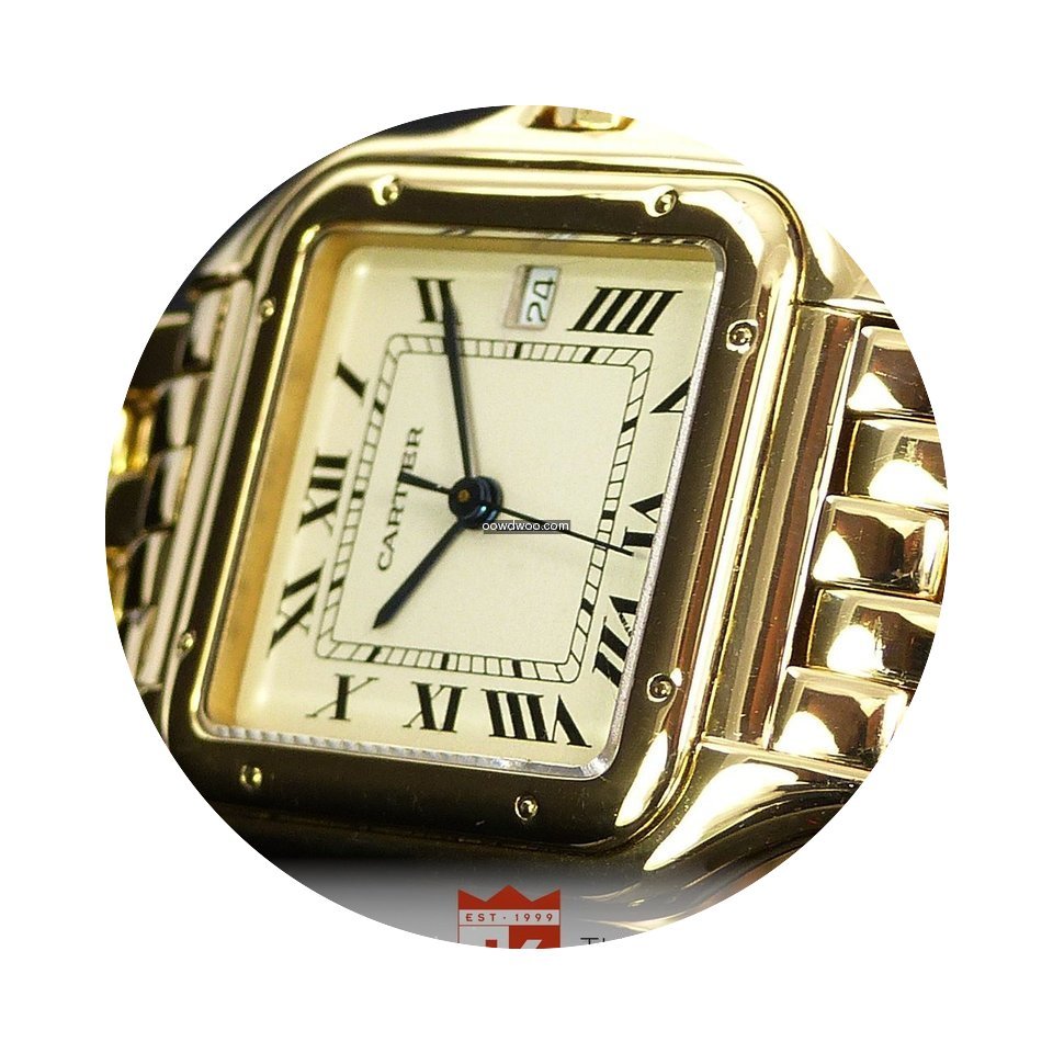 Cartier Panthere Date Gelb Gold 18K Zert...