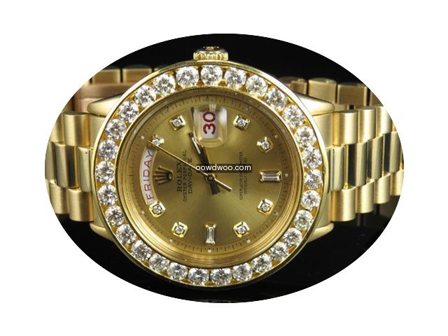 Rolex 18K Mens Yellow Gold Rolex Preside...