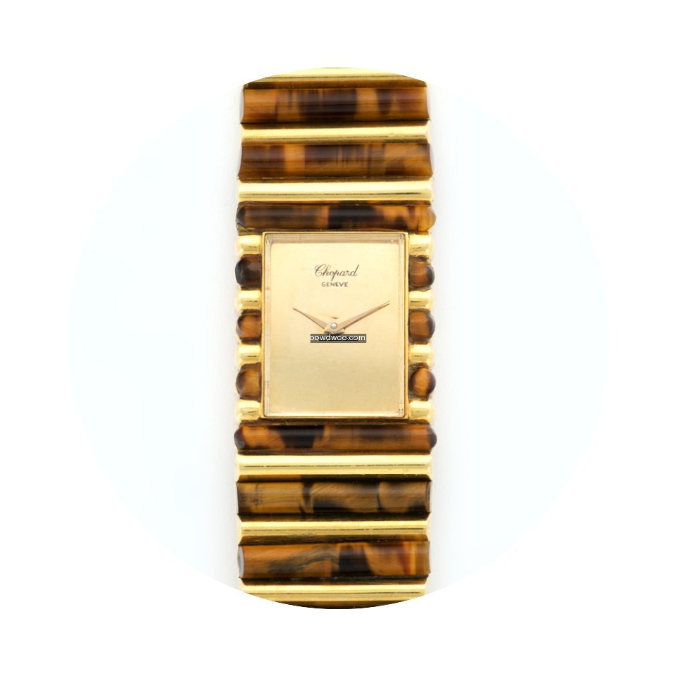 Chopard Yellow Gold Tigers Eye Bracelet ...