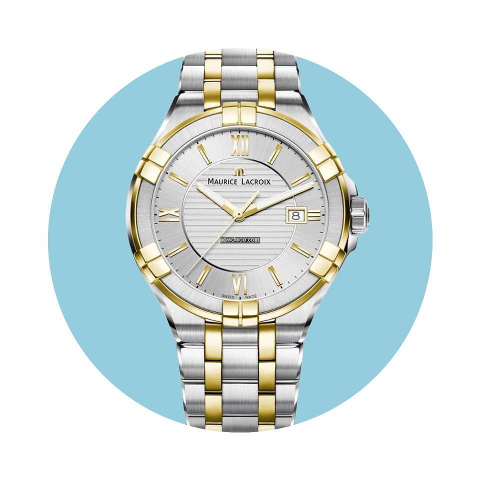 Maurice Lacroix AIKON roman gold Stahlba...