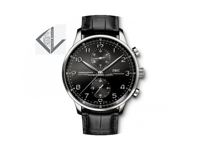 IWC Portoghieser Chronograph Black Dial ...