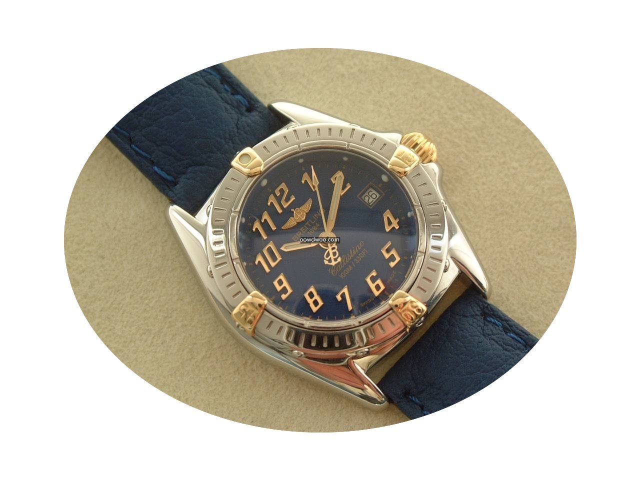 Breitling Callistino Stahl / Gold mit Le...