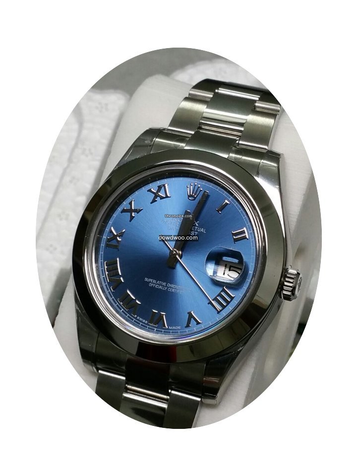 Rolex Datejust 116300 Blue Roman...