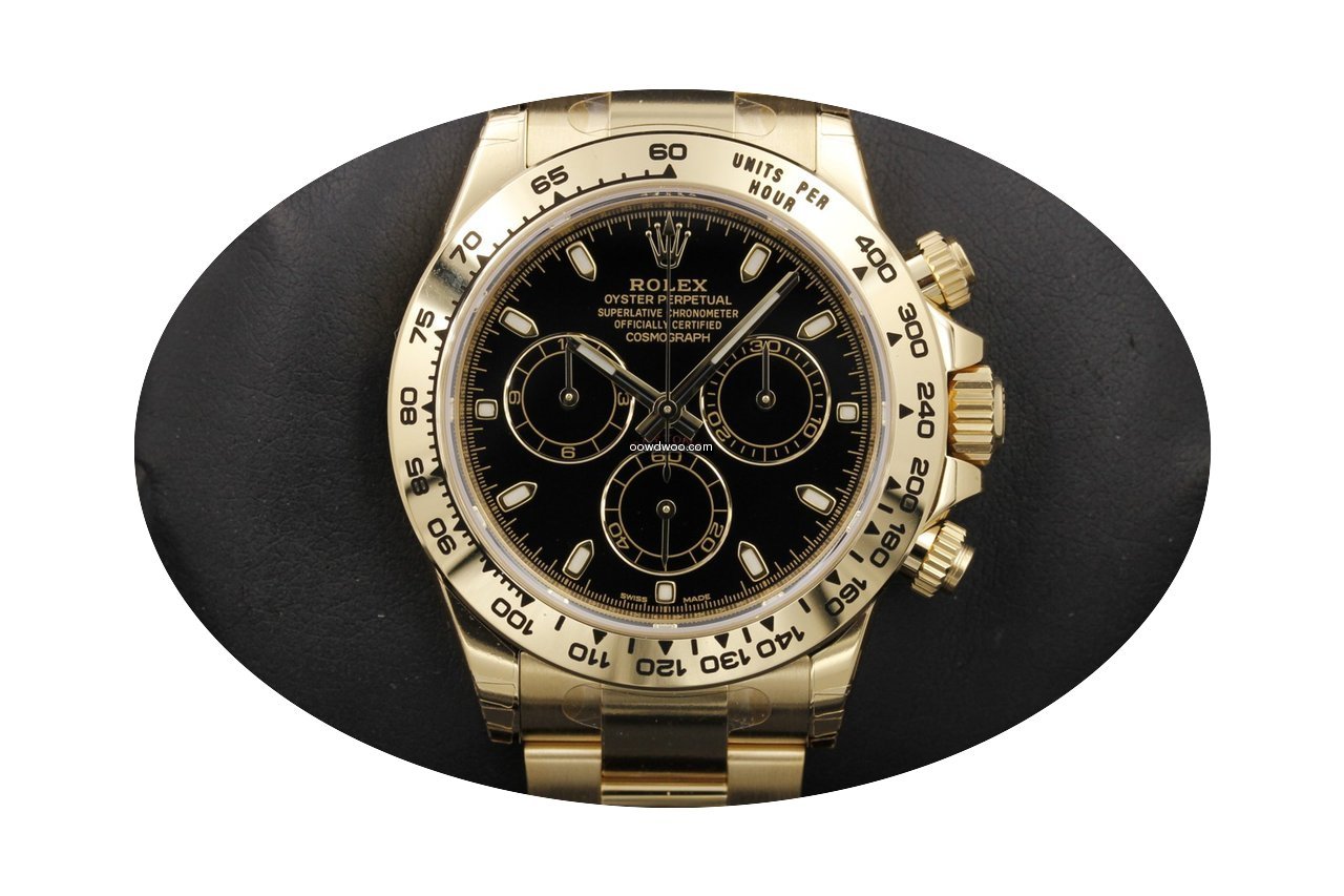 Rolex Daytona 116508 Yellow Gold...