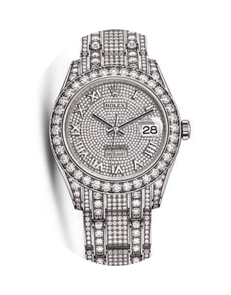 Rolex PEARLMASTER 39 DIAMOND PAVED DIAL...