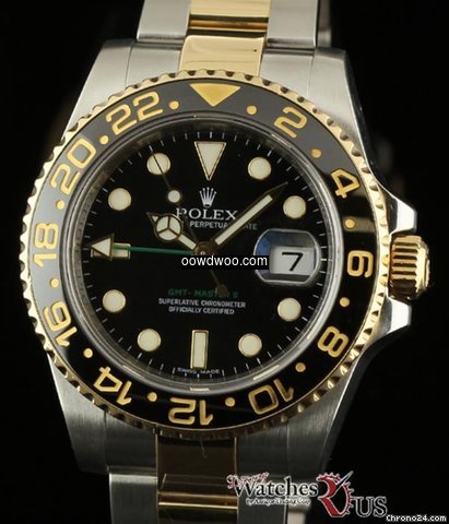 Rolex Gmt-master Ii 116713 Steel Gold Bl...