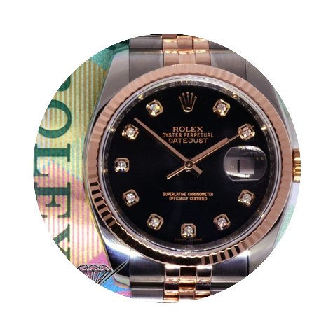 Rolex Datejust 18k Rose Gold & Steel...