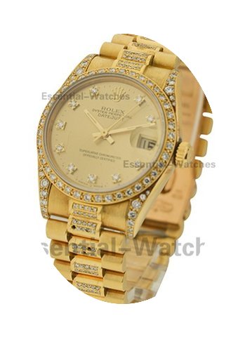 Rolex Used Midsize President with Custom...