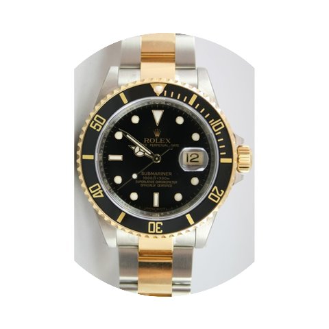 Rolex Submariner 16613 Stainless Steel &...
