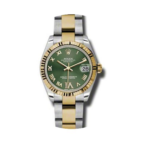 Rolex Datejust 31 Green Dial Stainless S...