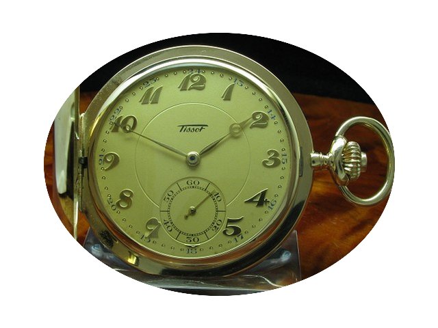 Tissot 14kt 585 Gold Savonette Sprungdec...