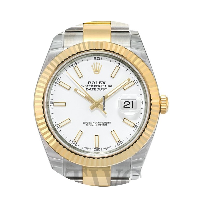 Rolex Datejust 41 White/18k gold 41mm - ...