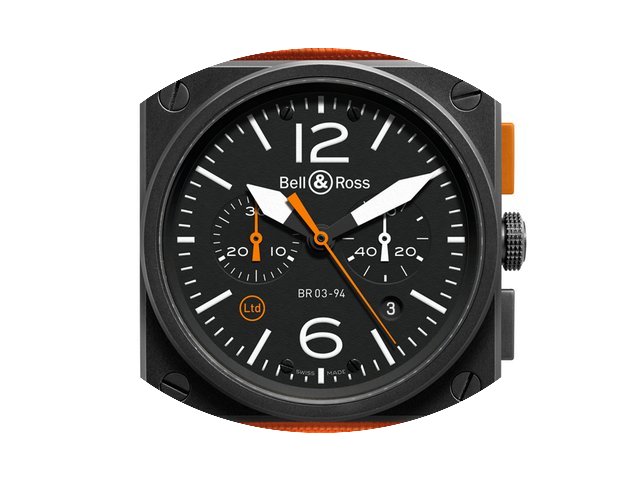 Bell & Ross BR0394 ORANGE CARBONE...