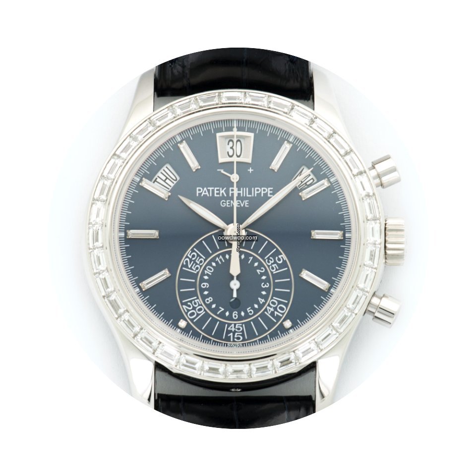 Patek Philippe Platinum Chronograph Bagu...