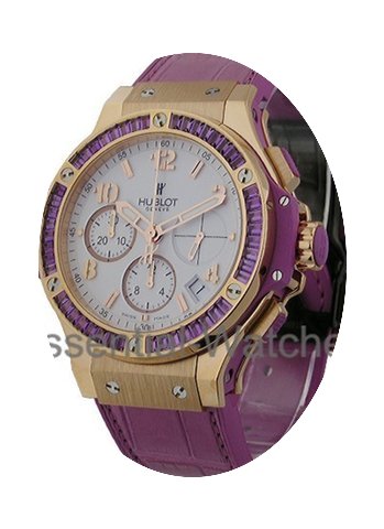 Hublot 41mm Big Bang Purple Baguette Dia...