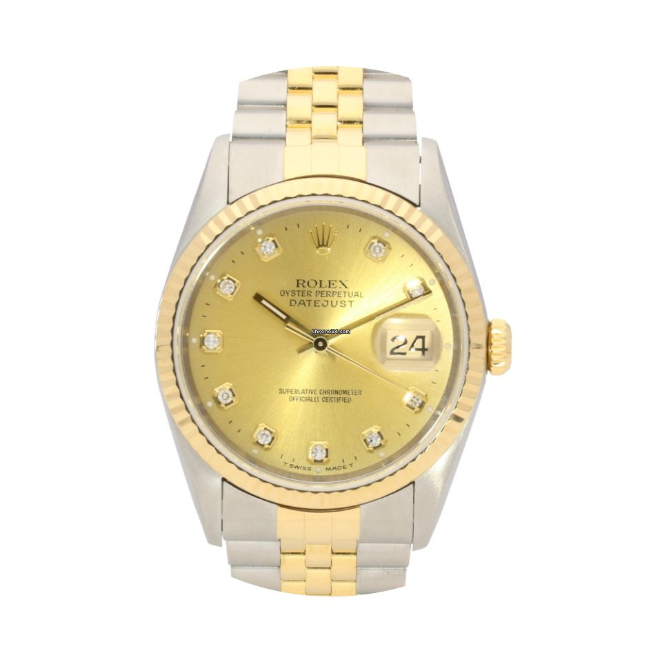 Rolex Datejust 16233 - Champagne Diamond...
