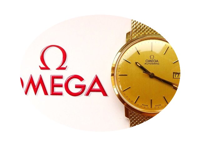 Omega GELBGOLD 14K 585 GOLDBAND VINTAGE ...